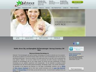 Web site www.buckeyedermatology.com, Buckeye Dermatology